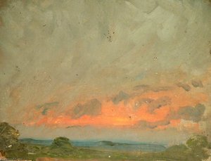Lowering Sky On Landscape — Sidney Herbert Sime