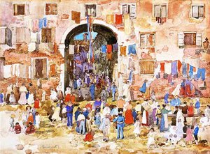 Riva Degli Schiavoni — Maurice Brazil Prendergast, Impressionism