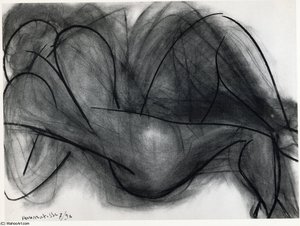 Nu De Dos Fusain Sur Papier Collection Particulière — Henri Matisse, Fauvist Expression