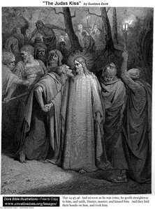 The Judas Kiss — Paul Gustave Doré, Romanticism