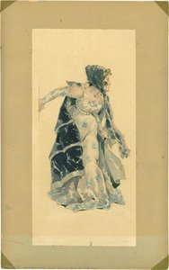 Tosca - Costume sketch for Floria Tosca