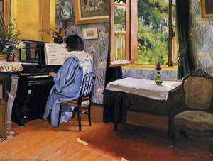 Lady At The Piano — Félix Vallotton, Post-impressionism