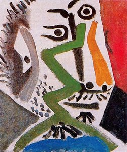 Head Of A Man 10 — Pablo Picasso, Cubist Expression