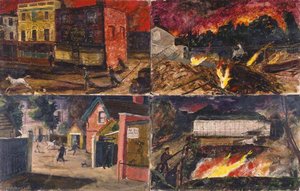 Escape Of The Zebra From The Zoo During An Air Raid — Carel Victor Morlais Weight
