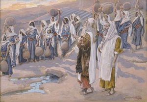 Moses Smiteth The Rock In The Desert — Jacques Joseph Tissot