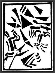Illustration For The Almanac "a Trap For Judges" — David Davidovich Burliuk