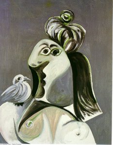 Frau Mit Vogel — Pablo Picasso