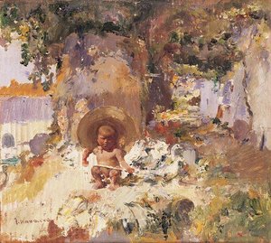 Niño Y Ocas. — José Navarro Llorens