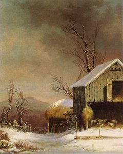 Feeding The Sheep — George Henry Durrie
