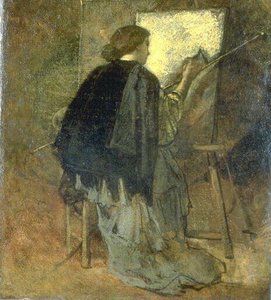 Elève Américaine Peignant — Thomas Couture