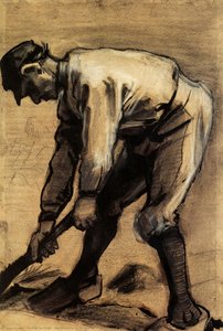 Man Breaking Up The Soil — Vincent Willem Van Gogh, Post-impressionism