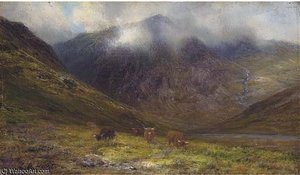 A Loch Landscape — Louis Bosworth Hurt