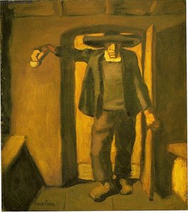 Peasant Using Holy Water — Albin Egger Lienz