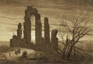 Winter – Night – Old Age And Death (from The Times Of Day And Ages Of Man Cycle Of 1803) — Caspar David Friedrich, Romantic Landscape