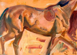 Study Of A Horse — Sir Alfred James Munnings, Impressionism