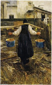 La Portatrice D.aqua — Giovanni Segantini