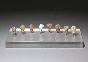 Eight Plaster Heads — Henry Moore