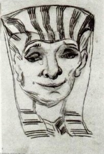 Mask Of An Egyptian Mummy — Vincent Willem Van Gogh