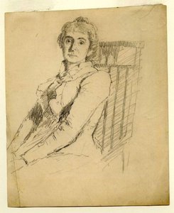 Portrait Of A Woman 2 — Theodore Clement Steele, Impressionism