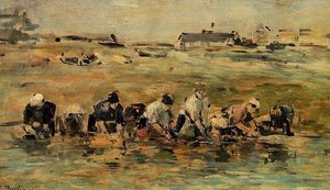 Study Of Laundresses — Eugène Louis Boudin