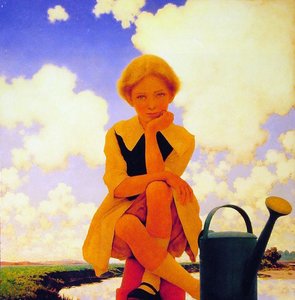 Mary, Mary Quite Contrary — Maxfield Parrish