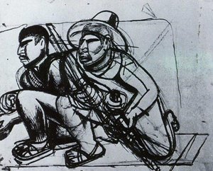 Guerilla Fighters — David Alfaro Siqueiros