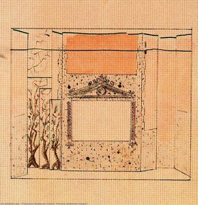 Boceto De Decorado Para La Verdad Sospechosa — Francisco Gutiérrez Cossio (pancho Gutierrez Cossio)