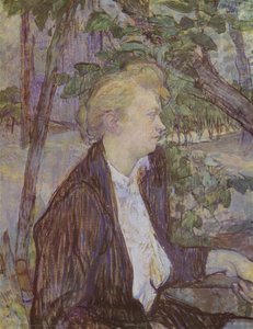 Woman In The Garden — Comte Henri Marie Raymond De Toulouse-lautrec-monfa, Post-impressionism
