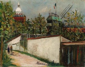 Le Moulin De La Galette In Montmartre — Maurice Utrillo
