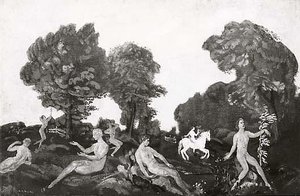 At The Chestnut Root, (painting) — Arthur B. Davies
