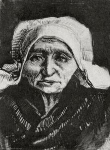 Peasant Woman, Head — Vincent Willem Van Gogh, Post-impressionism