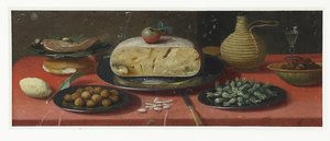 Nature Morte Au Fromage, Noix Et Noisettes — Jan Van Kessel