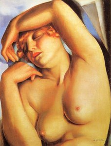 Sleeping Girl — Tamara De Lempicka, Art Deco