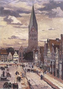 Blick Nach Osten Zum Turm Der St. Johanniskirche