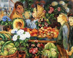Market Scene — Aksel Waldemar Johannessen