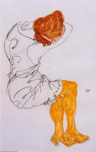 The Sleeping Girl — Egon Schiele