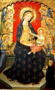 Monestir De Sant Cugat - Retaule De Pere Serra - Verge — Pere Serra, Gothic