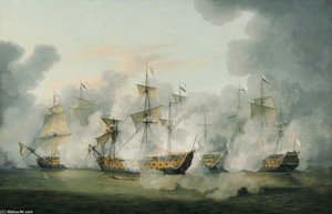 The Battle Of Martinique — Thomas Luny