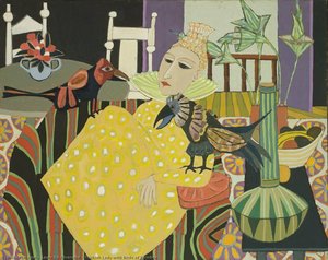 Turkish Lady With Birds Of Paradise — Louis De Niverville