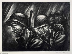 Weary Men (tired Gis) — Howard Cook
