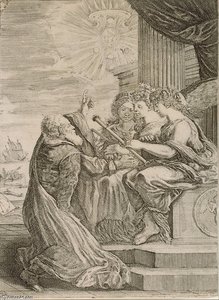 Frontispiece For The Opere Di Galileo Galilei