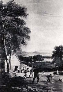 School Let Out, (painting) — Asher Brown Durand
