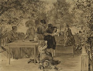 The Dr. Puhlmann's Family — Adolph Von Menzel