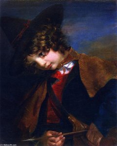 Cupid Disguised As A Roman Shepherd Boy — James Edward Freeman