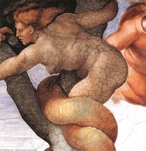 Pad I Izgon Iz Rajskog Vrta (detalj) — Mihailo Anđelo