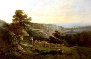 Landscape With Sheep — John Joseph Barker