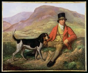 Portrait Of John Peel With One Of His Hounds — Ramsay Richard Reinagle