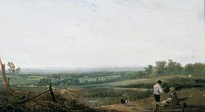 A Swiss Landscape — Sir Augustus Wall Callcott