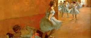 Tänzerinnen Auf Der Treppe — Hilaire-germain-edgar Degas, Impressionistischer Realismus