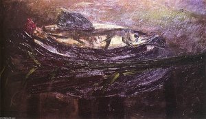 Pike On A Tray — Aurél Bernáth